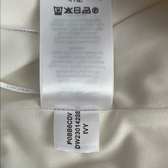 DKNY Cream Asymmetrical Midi Skirt - Picture 9 of 11